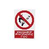 SEÑAL POLIESTIRENO 297X210 MM PROHIBIT ENCENDRE FOC