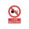 SEÑAL POLIESTIRENO 297X210 MM PROHIBIT LLUMS