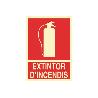 SEÑAL LUMINISCENTE 297X210MM. EXTINTOR DINCENDIS