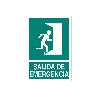 SEÑAL LUMINISCENTE 297X210MM. SALIDA DE EMERGENCIA TEXTO