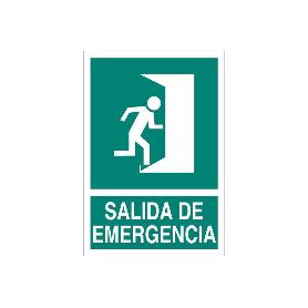 SEÑAL LUMINISCENTE 420X297MM. SALIDA DE EMERGENCIA TEXTO