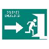 SEÑAL LUMINISCENTE 297X210MM. SALIDA EMERGENCIA DERECHA TEXTO