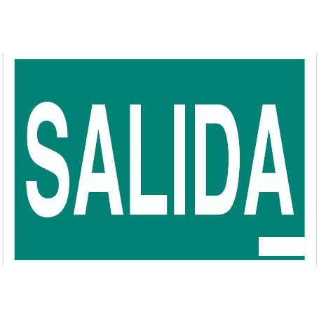 SEÑAL ADHESIVA 297X210MM. SEÑAL SALIDA
