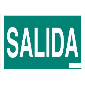 SEÑAL LUMINISCENTE 297X210MM. SEÑAL SALIDA