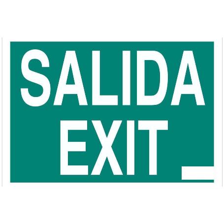 SEÑAL LUMINISCENTE 420X297MM. SEÑAL SALIDA / EXIT