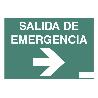 SEÑAL LUMINISCENTE 210X148MM. SALIDA DE EMERGENCIA TEXTO