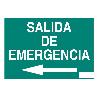 SEÑAL LUMINISCENTE 297X210MM. SALIDA DE EMERGENCIA TEXTO