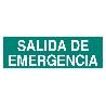 SEÑAL LUMINISCENTE 400X100MM. SALIDA DE EMERGENCIA TEXTO