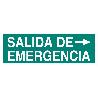 SEÑAL LUMINISCENTE 400X100MM. SALIDA DE EMERGENCIA TEXTO
