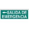 SEÑAL LUMINISCENTE 400X100MM. SALIDA DE EMERGENCIA TEXTO