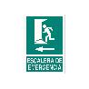SEÑAL LUMINISCENTE 420X297MM. ESCALERA DE EMERGENCIA