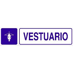 SEÑAL GLASSPACK ADHESIVA 250X62MM. VESTUARIO