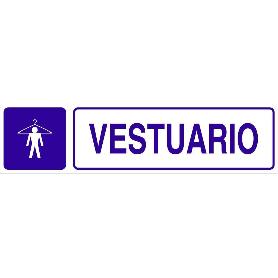 SEÑAL GLASSPACK ADHESIVA 175X45MM. VESTUARIO