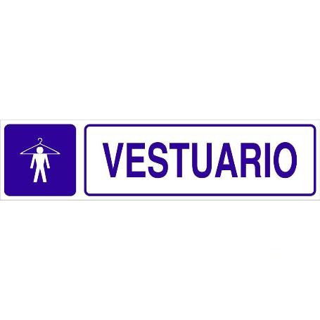 SEÑAL GLASSPACK ADHESIVA 175X45MM. VESTUARIO