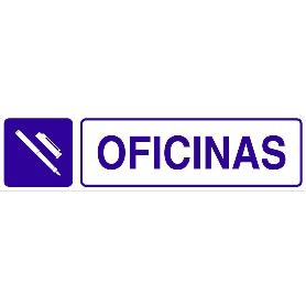 SEÑAL GLASSPACK ADHESIVA 250X62MM. OFICINAS