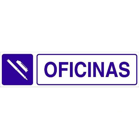SEÑAL GLASSPACK ADHESIVA 250X62MM. OFICINAS