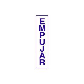 SEÑAL GLASSPACK ADHESIVA 175X45MM. EMPUJAR