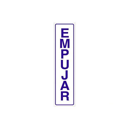 SEÑAL GLASSPACK ADHESIVA 175X45MM. EMPUJAR