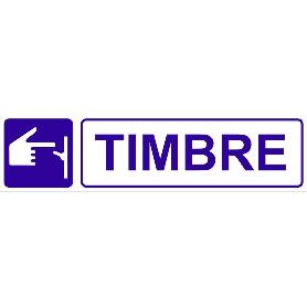 SEÑAL GLASSPACK ADHESIVA 175X45MM. TIMBRE