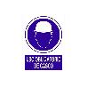 SEÑAL ADHESIVA 148X105MM USO OBLIGATORIO DE CASCO