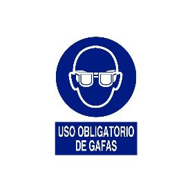 SEÑAL POLIESTIRENO  297X210MM. USO OBLIGATORIO DE GAFAS