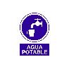 SEÑAL ADHESIVA 148X105MM. AGUA POTABLE
