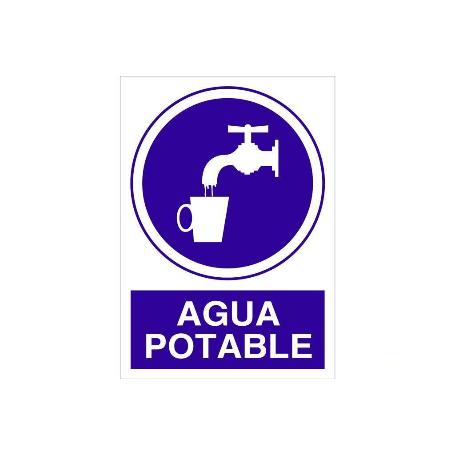 SEÑAL POLIESTIRENO  297X210MM. AGUA POTABLE