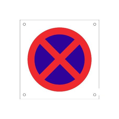 SEÑAL POLIPROPILENO CELULAR 600X600MM OB12 PROHIBIDO PARAR/APARCAR