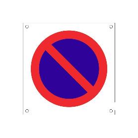 SEÑAL POLIPROPILENO CELULAR 600X600MM OB13 PROHIBIDO APARCAR