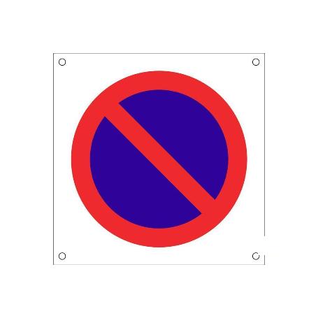 SEÑAL POLIPROPILENO CELULAR 600X600MM OB13 PROHIBIDO APARCAR