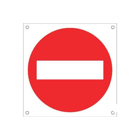 SEÑAL POLIPROPILENO CELULAR 600X600MM OB18 PROHIBIDO