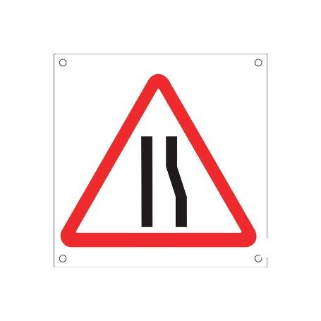 SEÑAL POLIPROPILENO CELULAR 600X600MM OB21 ESTRECHAMIENTO DERECHO VIA