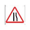SEÑAL POLIPROPILENO CELULAR 600X600MM OB21 ESTRECHAMIENTO DERECHO VIA