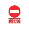 SEÑAL ADHESIVA 297X210MM. PROHIBIDO EL PASO