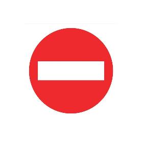 SEÑAL POLIESTIRENO  297X297MM. PROHIBIDO PASO