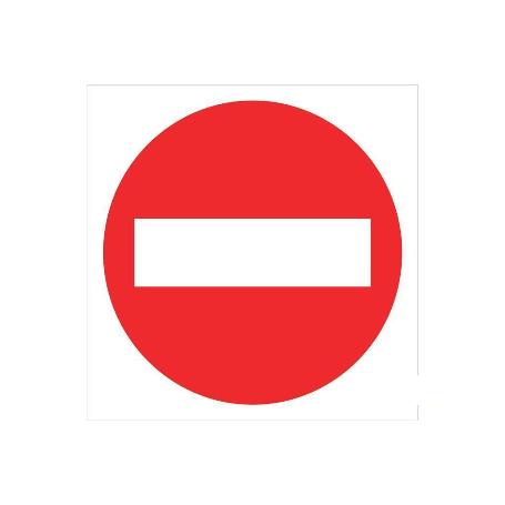 SEÑAL POLIESTIRENO  297X297MM. PROHIBIDO PASO