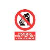 SEÑAL POLIESTIRENO 210X148MM PROHIBIDO TIRAR BASURAS Y ESCOMBROS