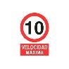 SEÑAL POLIESTIRENO 420X297 MM. VELOCIDAD 10 KM