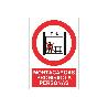 SEÑAL POLIESTIRENO 297X210 MM. MONTACARGAS PROHIBIDO A PERSONAS