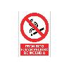 SEÑAL POLIESTIRENO 420X297MM. PROHIBIDO FUMAR PELIGRO DE INCENDIO