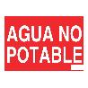 SEÑAL POLIESTIRENO 297X210MM AGUA NO POTABLE