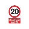 SEÑAL POLIESTIRENO 210X148MM. VELOCIDAD MÁXIMA