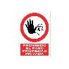 SEÑAL POLIESTIRENO 297X210MM PROHIBIDO EL PASO PROPIEDAD PRIVADA