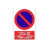 SEÑAL POLIESTIRENO 297X210MM PROHIBIDO APARCAR ZONA CARGA Y DESCARGA. EL DISEÑO DE LA SEÑAL PUEDE VARIAR, PERO EN N