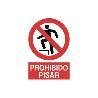 SEÑAL POLIESTIRENO 210X148MM. PROHIBIDO PISAR
