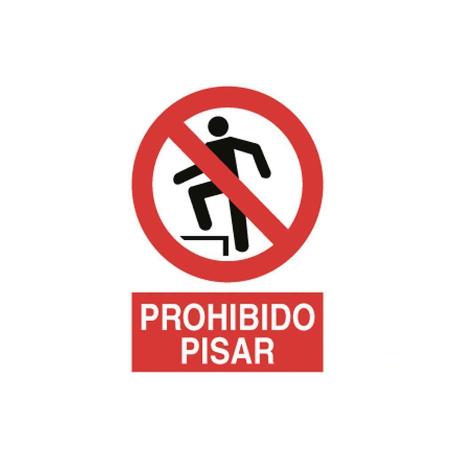 SEÑAL POLIESTIRENO 420X297MM. PROHIBIDO PISAR