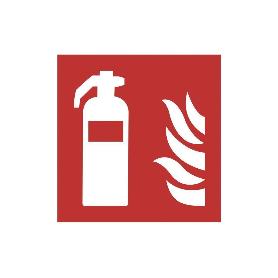 SEÑAL LUMINISCENTE 210X210MM. EXTINTOR DE INCENDIOS PICTOGRAMA