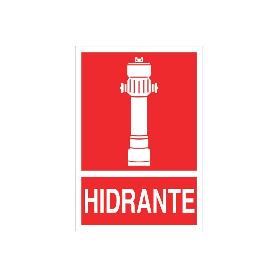 SEÑAL LUMINISCENTE 420X297MM. HIDRANTE PICTOGRAMA + TEXTO