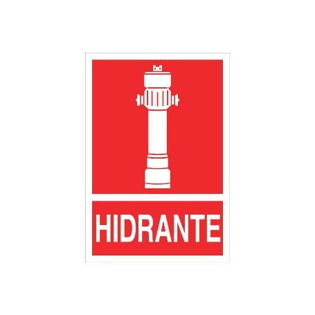 SEÑAL LUMINISCENTE 420X297MM. HIDRANTE PICTOGRAMA + TEXTO
