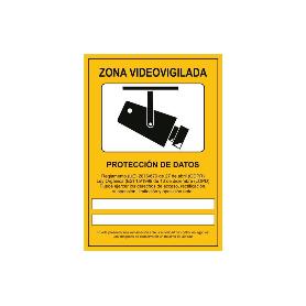 SEÑAL POLIESTIRENO 210X148MM SEÑAL DE VIDEOVIGILANCIA. EL DISEÑO DE LA SEÑAL PUEDE VARIAR, PERO EN NINGÚN CASO SE V